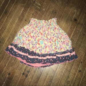 Matilda Jane blue dachshund dog skirt with ruffled hem